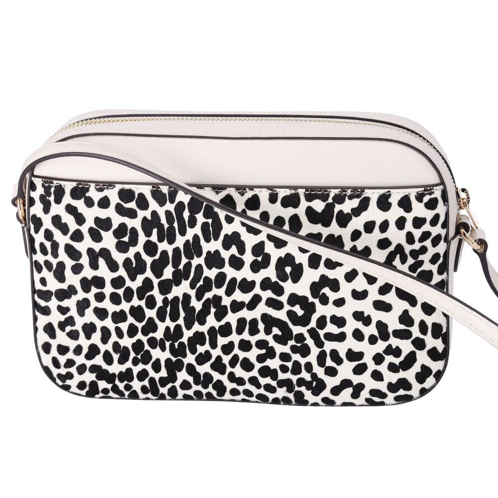 Michael Kors Jet Set East West Chain Crossbody Light Cream Multi Cheetah - Picture 4 of 4